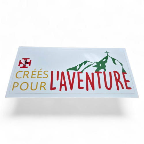 Autocollant "Créés pour l'Aventure"