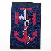 Croix ancr�e tiss�e SUF Marin