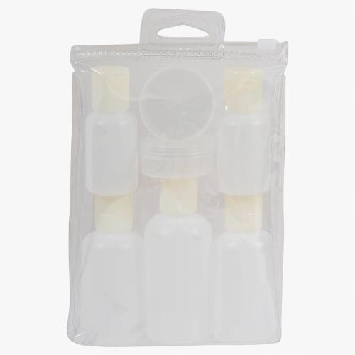 Kit voyage lots flacons plastique