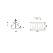 Tente "Patrouille 8P" tapis cousu