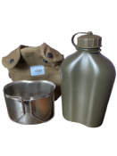 Bidon armée  Française 1,3 L + quart et housse