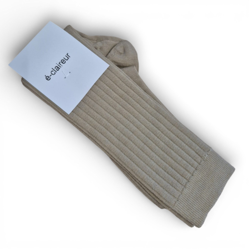 Chaussettes fines beige