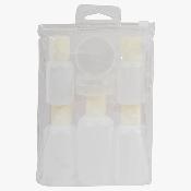 Kit voyage lots flacons plastique