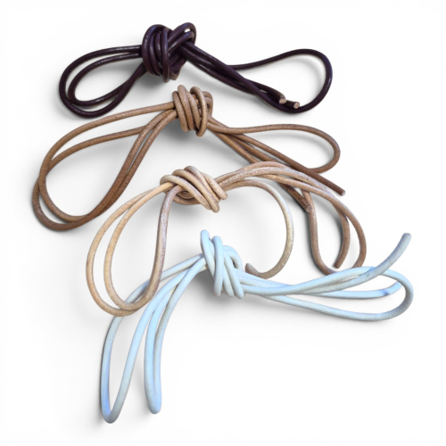 Lacet cuir rond 3 mm - 1m