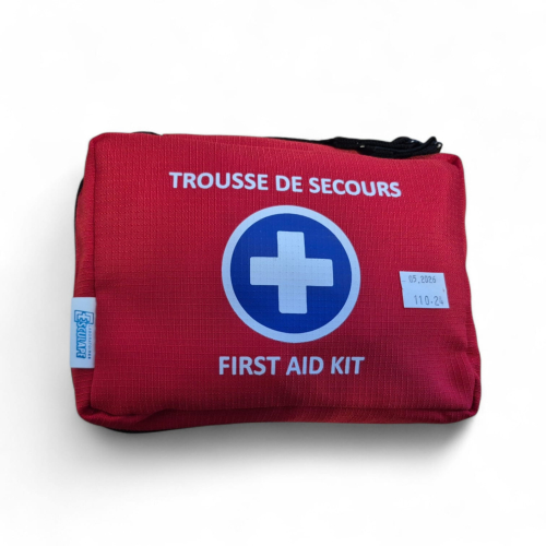 Trousse de secours complète en nylon rouge