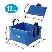 Cuvette carrée pliante 12 L