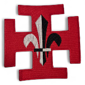 Croix SUF brodée thermocollante