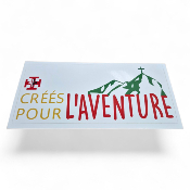 Autocollant "Cr��s pour l'Aventure"