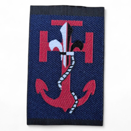 Croix ancrée tissée SUF Marin