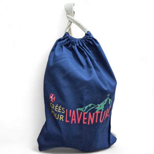 Sac à dos toile coton marine