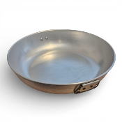 Assiette aluminium creuse avec anses