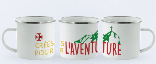 Mug �mail logo "Cr�e pour l'Aventure"